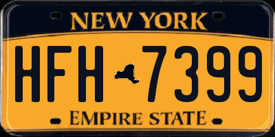 NY license plate HFH7399