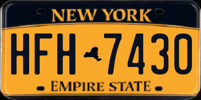 NY license plate HFH7430