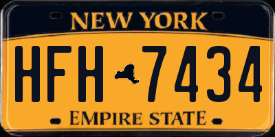 NY license plate HFH7434