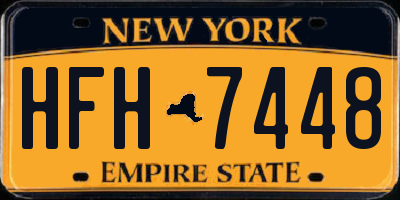 NY license plate HFH7448