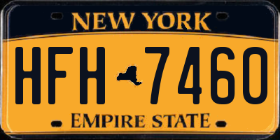 NY license plate HFH7460