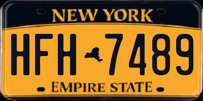NY license plate HFH7489