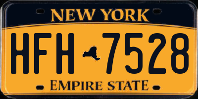 NY license plate HFH7528