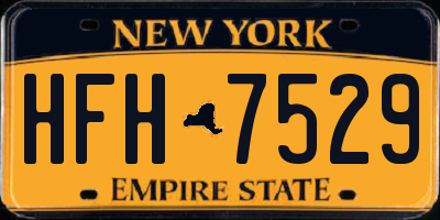 NY license plate HFH7529