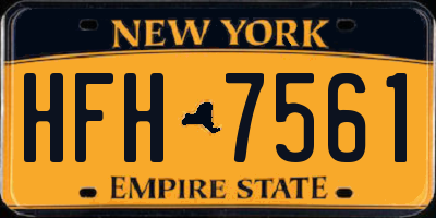 NY license plate HFH7561