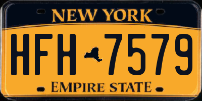 NY license plate HFH7579