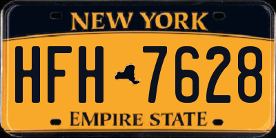 NY license plate HFH7628