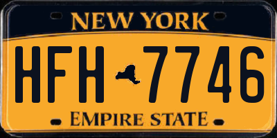 NY license plate HFH7746
