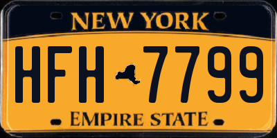 NY license plate HFH7799