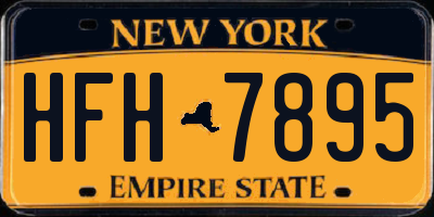 NY license plate HFH7895