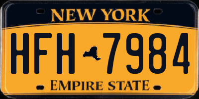 NY license plate HFH7984