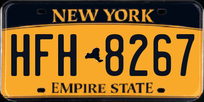 NY license plate HFH8267