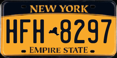 NY license plate HFH8297