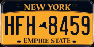 NY license plate HFH8459