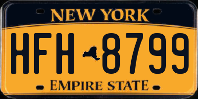 NY license plate HFH8799