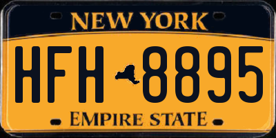 NY license plate HFH8895
