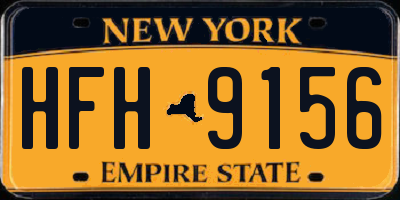 NY license plate HFH9156