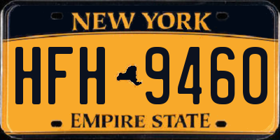 NY license plate HFH9460