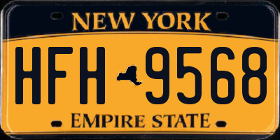 NY license plate HFH9568