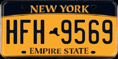 NY license plate HFH9569