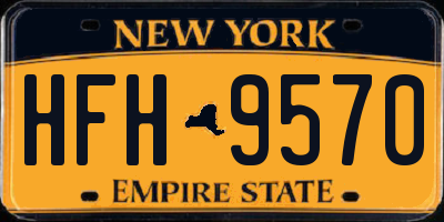 NY license plate HFH9570