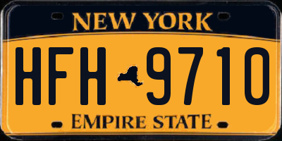 NY license plate HFH9710