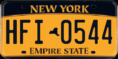 NY license plate HFI0544