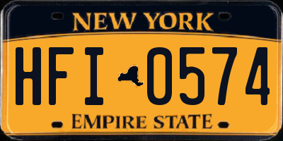 NY license plate HFI0574