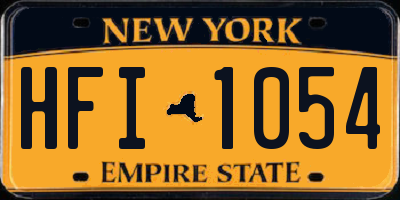 NY license plate HFI1054
