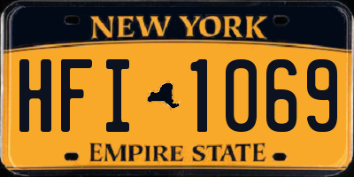 NY license plate HFI1069