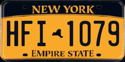 NY license plate HFI1079
