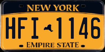 NY license plate HFI1146