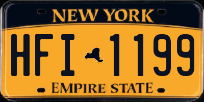 NY license plate HFI1199