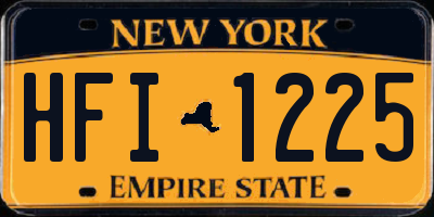 NY license plate HFI1225