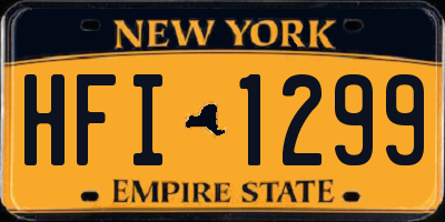 NY license plate HFI1299