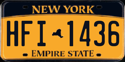 NY license plate HFI1436