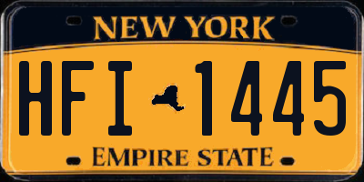 NY license plate HFI1445