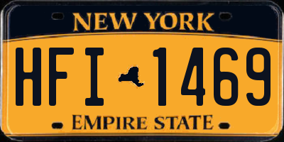 NY license plate HFI1469