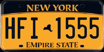 NY license plate HFI1555