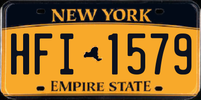 NY license plate HFI1579