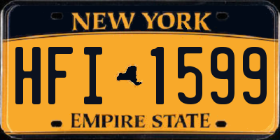 NY license plate HFI1599