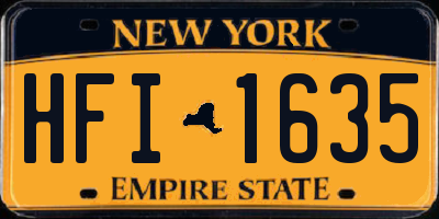 NY license plate HFI1635