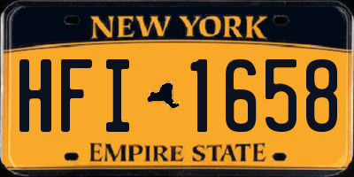 NY license plate HFI1658