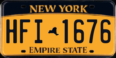 NY license plate HFI1676