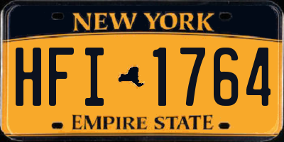 NY license plate HFI1764