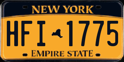 NY license plate HFI1775