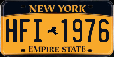 NY license plate HFI1976
