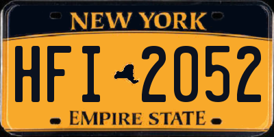 NY license plate HFI2052