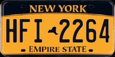 NY license plate HFI2264