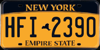 NY license plate HFI2390
